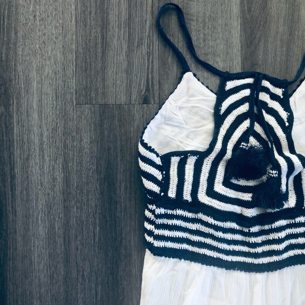 Calypso St. Barth Navy and White Maxi Dress in EUC - Picture 11 of 11